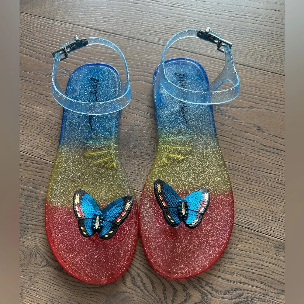 Betsy Johnson Butterfly Jelly Sandals - Picture 5 of 7